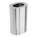 Bradley Elvari Free Standing Waste Receptacles 3B1-113800 , covered , 21 gallon- Satin Stainless