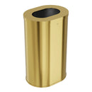Bradley Elvari Free Standing Waste Receptacles 3B1-113800-BR , covered , 21 gallon- Brushed Brass