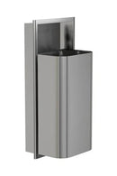 Bradley Elvari Waste Receptacles 3B1-003600 , Recessed, 18 gallon- Stainless Satin