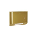 Bradley Elvari  Series 2B1-113400-BR Surface-Mounted Towel Dispenser SMALL- Brushed Brass