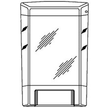 ASI-0340 - Soap Dispenser - Liquid & Antiseptic - 46 oz. - Surface Mounted