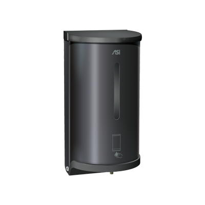 ASI-0362-41 - Auto Soap Dispenser - Liquid - Battery - Matte Black Stainless Steel - 30 oz. - Surface Mounted