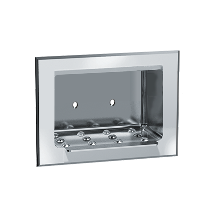 ASI-0400** - Soap Dish - Stainless Steel, Dry Wall - Recessed