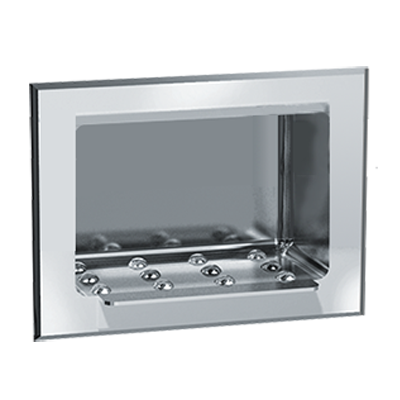 ASI-0401 - Soap Dish - Stainles Steel, Wet Wall - Recessed
