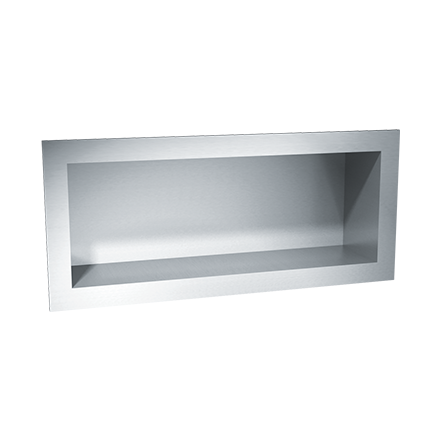 ASI-0412 - Shelf - Stainless Steel - 18" W Recessed