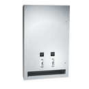 ASI-0468-2-25 - Sanitary Napkin and Tampon Dispenser - 25¢ Operation - Semi-R