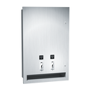 ASI-0468-F - Sanitary Napkin and Tampon Dispenser - Free Operation - Recessed
