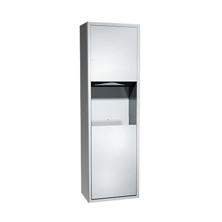 ASI-04697-9 - Traditional™ - Paper Towel Dispenser & Waste Receptacle - Multi, C-fold - 12 gal. - Surface Mounted
