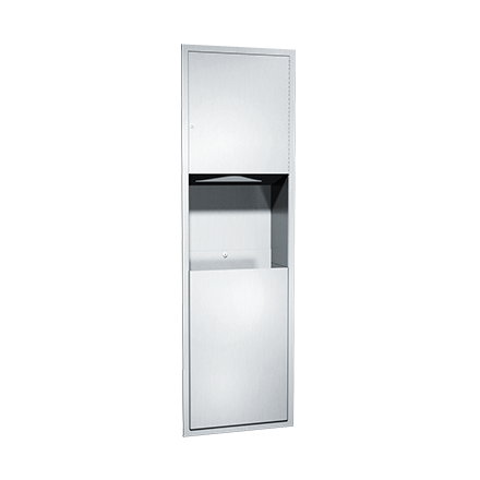 ASI-04697-4 - Traditional™ - Paper Towel Dispenser & Waste Receptacle - Multi, C-fold - 12 gal. - Semi-R