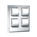 ASI-048234 - Toilet Tissue Dispenser & Sanitary Napkin Disposal - Multi-Roll, holds 4 standard rolls - Recessed