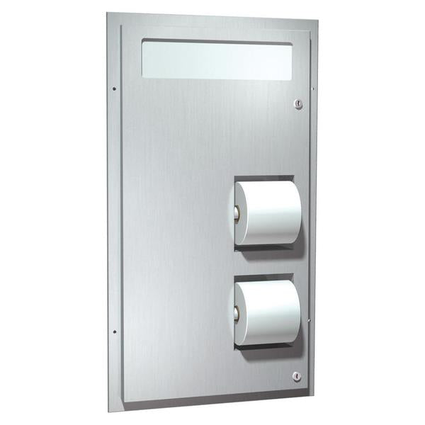 ASI-0484-HCR - Toilet Seat Cover & Toilet Tissue Dispenser - Dual Access, Barrier Free Access - Partition Mounted