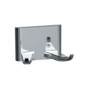 ASI-0745-Z - Robe Hook - Double - Chrome Plated Zamak - Surface Mounted