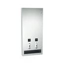 ASI-0864-50 - Sanitary Napkin and Tampon Dispenser - 50¢ Operation - Surface Mounted