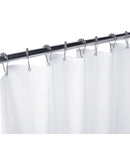 Gamco-100SC 42X72 -White Vinyl Shower Curtain with Grommets, Requires 8 Hooks