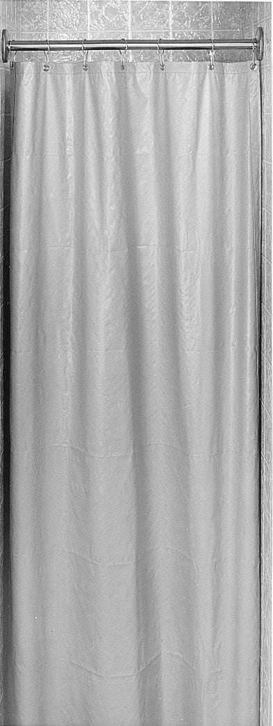 Bradley 9537-487800 - White Antimicrobial Shower Curtain - 48" x 78"