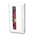 JL Industries - 1017W10FX2 - Ambassador Series Steel Fire-Rated Cabinet with Vertical Acrylic Window, 3" Rolled Trim & SAF-T-LOK, Semi-Recessed 6" Depth