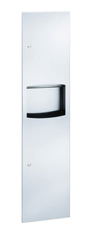 Bradley 2027-780000 - Recessed Paper Towel Dispenser/Waste Receptacle, 3.3 Gal - Polished Stainless Steel