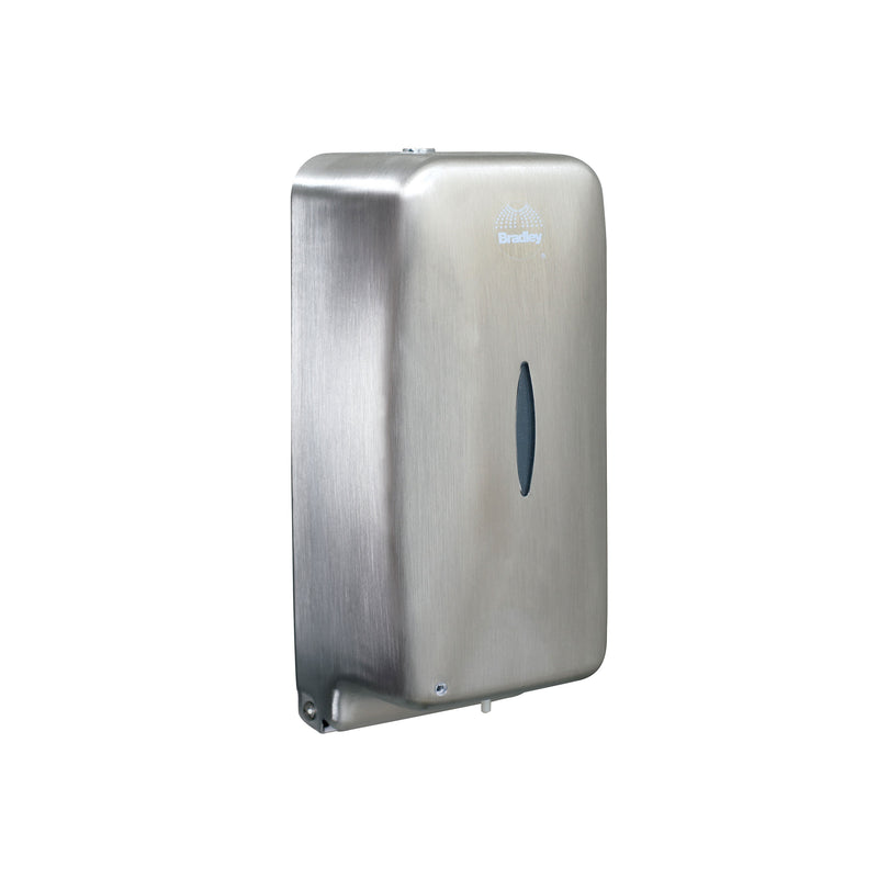 Bradley 6A00-110000 - Automatic Liquid Soap or Gel Sanitizer Dispenser, 27 oz - Satin Finish