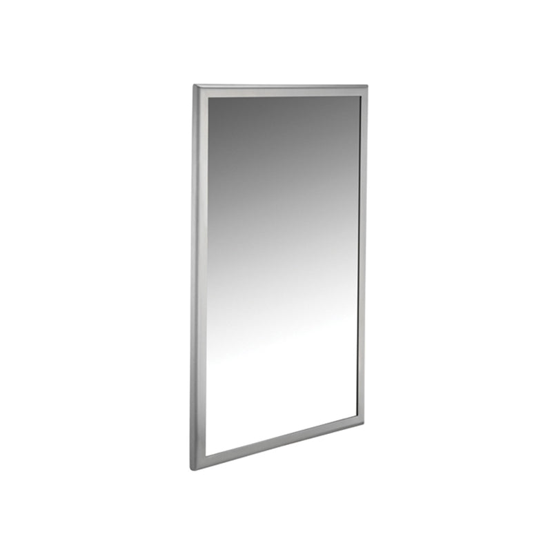ASI 20650-1830 - Roval™ - Mirror - Stainless Steel, Inter-Lok Frame - Plate Glass - 18"W X 30"H - Surface Mounted