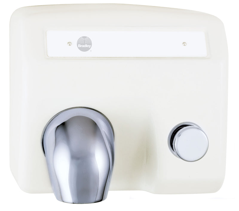 Bradley 2904-280000 - Aerix Push Button-Operated Warm Air Hand Dryer - White (European Export)