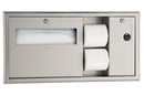 Bobrick B-3092 - ClassicSeries® Recessed-Mounted Toilet Tissue, Seat-Cover Dispenser and Waste Disposal