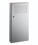 Bobrick B-35639 - TrimLineSeries® Surface-Mounted Waste Receptacle with Disposal Door | Choice Builder Solutions