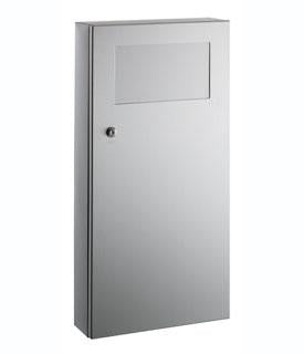 Bobrick B-35639 - TrimLineSeries® Surface-Mounted Waste Receptacle with Disposal Door | Choice Builder Solutions