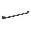 ASI -3801-18-41 - Snap Flange (1-1/2" O.D) Matte Black Powder Coated Finish - Straight Grab Bar, 18”