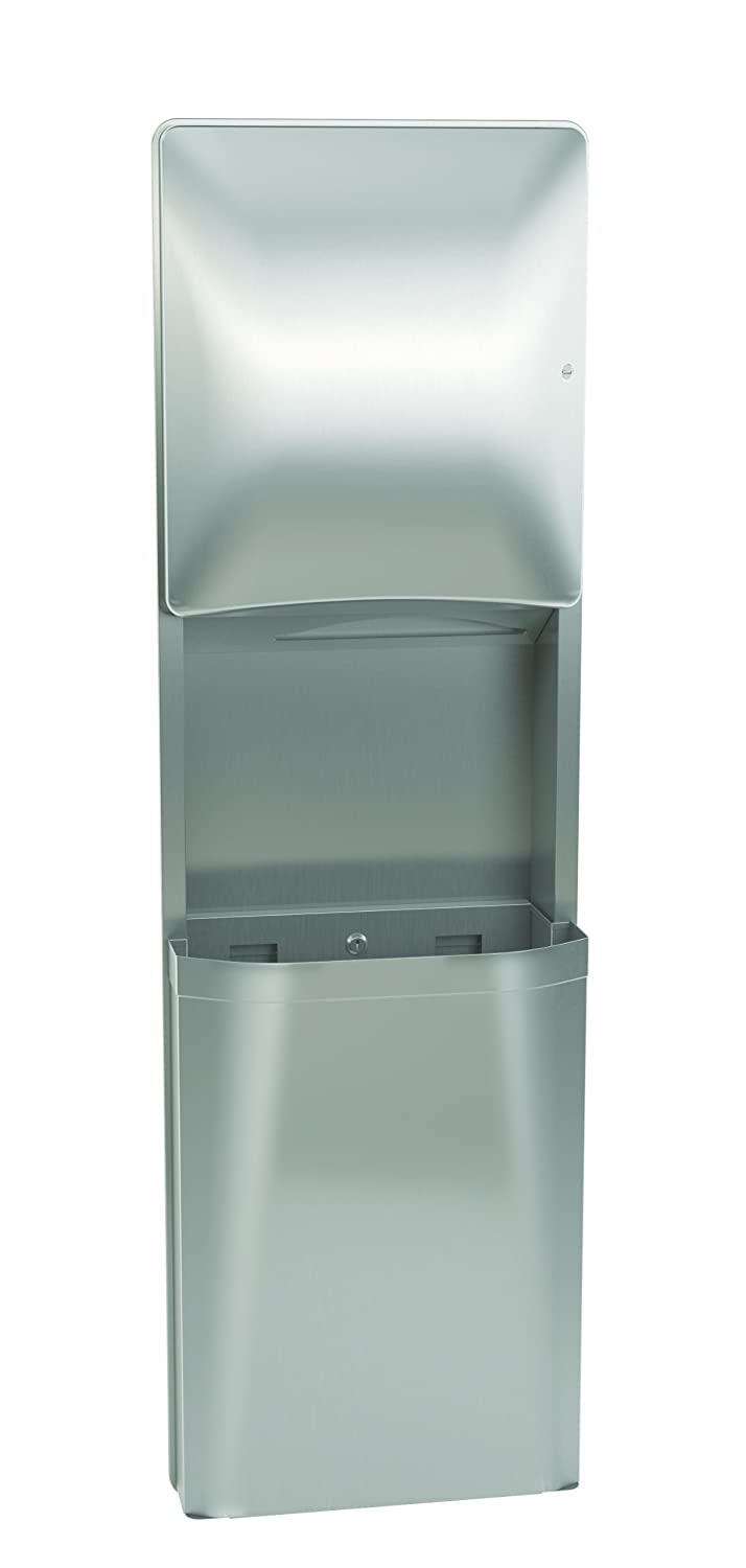 Bradley 2A05-113600 - Diplomat Surface Mounted Paper Towel Dispenser/Waste Receptacle,18 Gal