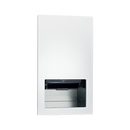 ASI-645210A-00 - Piatto™ Completely Recessed Automatic Roll Paper Towel Dispenser - Battery Operated - White Phenolic Door