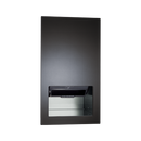 ASI-645210A-41 - Piatto™ Completely Recessed Automatic Roll Paper Towel Dispenser - Battery Operated - Matte Black Phenolic Door