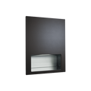 ASI 6457-41 - Piatto™ Completely Recessed Paper Towel Dispenser - Matte Black Phenolic Door