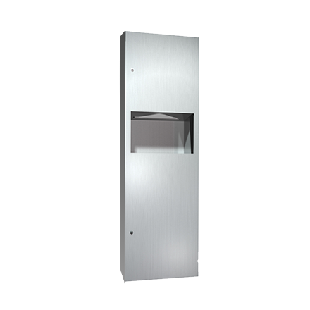 ASI-6462-2 - Simplicity™ - Paper Towel Dispenser & Waste Receptacle - Multi, C-fold - 9 gal. - Semi-R