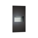 ASI-64623-41 - Piatto™ Completely Recessed Paper Towel Dispenser & Waste Receptacle - Matte Black Phenolic Door