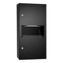 ASI 64623-9-41 - Simplicity™ in Matte Black Paper Towel Dispenser & Waste Receptacle – Surface Mounted