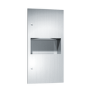 ASI-64623 - Simplicity™ - Paper Towel Dispenser & Waste Receptacle - Multi, C-fold - 2.2 gal. - Recessed