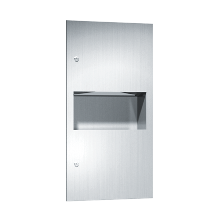 ASI-64623 - Simplicity™ - Paper Towel Dispenser & Waste Receptacle - Multi, C-fold - 2.2 gal. - Recessed