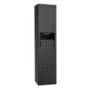 ASI 6467-9-41PC - Simplicity™ in Matte Black Paper Towel Dispenser & Waste Receptacle – Surface Mounted