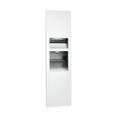ASI 64672-2-00 - Piatto™ Completely Recessed 3-in-1 Paper Towel Dispenser, High Speed Hand Dryer & Waste Receptacle - (208-240V) - White Phenolic Door