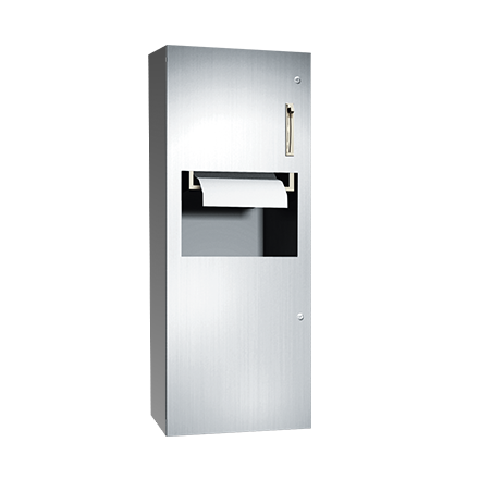 ASI-64696-9 - Simplicity™ - Paper Towel Dispenser & Waste Receptacle - Roll - 9.4 gal. - Surface Mounted