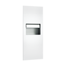 ASI-64696A-00 - Piatto™ Completely Recessed Automatic Roll Paper Towel Dispenser & Waste Receptacle - Battery Operated - White Phenolic Door