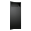 ASI 6474-41PC  - Simplicity™ in Matte Black Waste Receptacle – Recessed