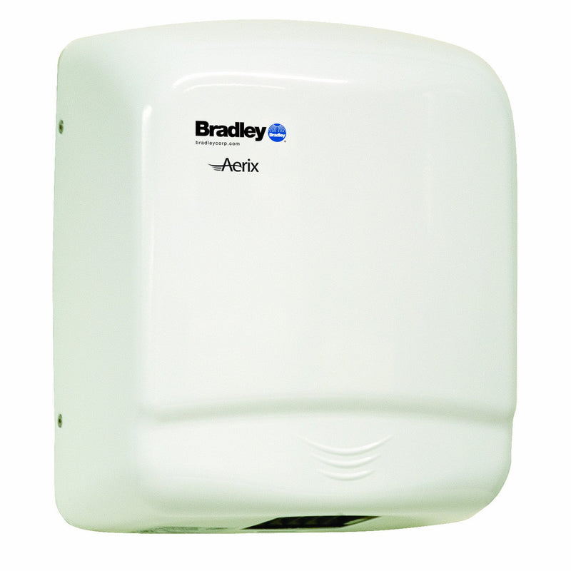 Bradley 2905-287300 - Aerix Sensor-Operated Steel Cover Hand Dryer - White