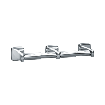 ASI 7305-2S - Toilet Tissue Holder - Double - Satin Stainless Steel - Surface Mounted