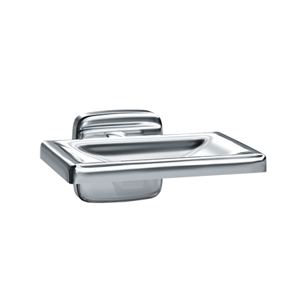 ASI 7320-B - Soap Dish - Bright Stainless Steel - Surface Mounted