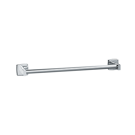 ASI 7355-18S - Towel Bar  - Round - Satin Stainless Steel - 18"L - Surface Mounted