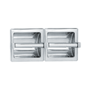 ASI-74022-S - Toilet Tissue Holder - Double - Satin Stainless Steel - Recessed