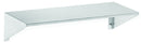 Bradley 758-024000 - Stainless Steel Shelf With Integral End Brackets - 24"W x 5"D