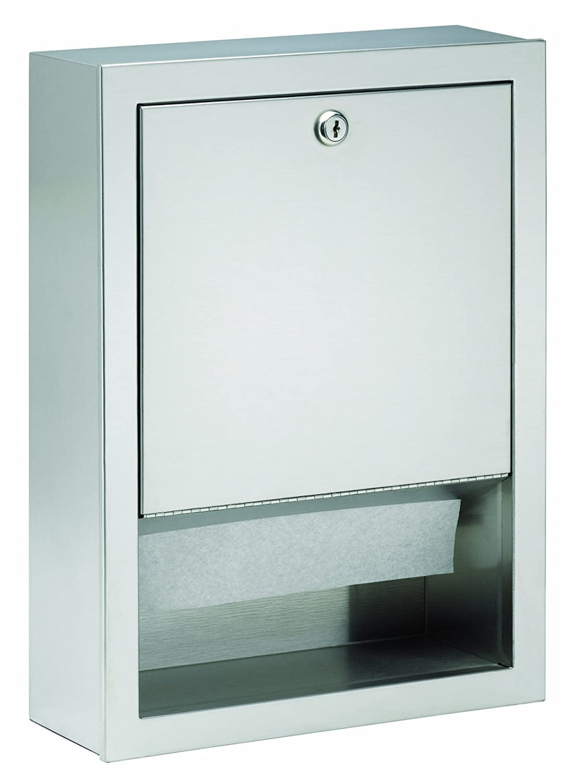Bradley 2441-110000 - Surface Mounted ADA Compliant Paper Towel Dispenser - Satin Finish