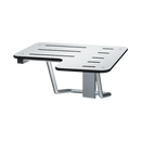 ASI-8206-L-28 - Folding Shower Seat  - L-Shaped, Left Hand, ADA - Solid Phenolic, White - 28"W